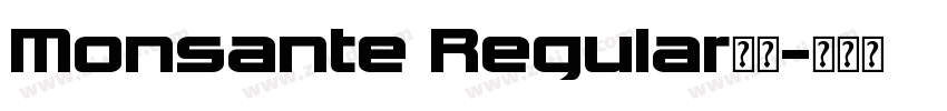 Monsante Regular字体字体转换
